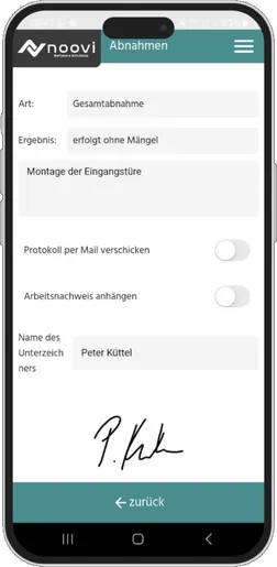 Abnahmeprotokoll Illustration